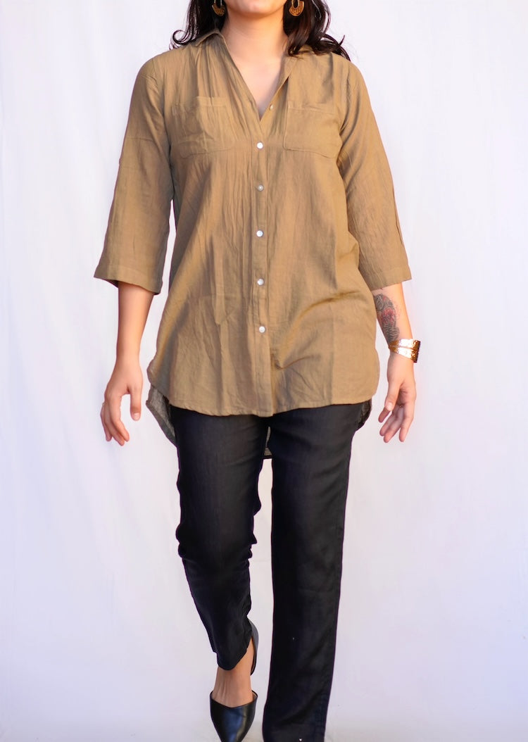 Long Sleeve Shirt - Taupe
