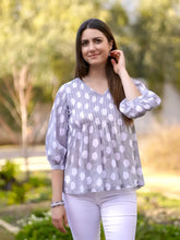 Load image into Gallery viewer, Alya Polka Dot Blouse
