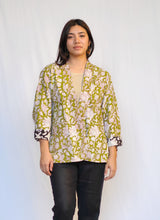 Load image into Gallery viewer, Reversible Cotton Jacket-Lt. Green and Black
