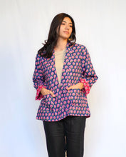 Load image into Gallery viewer, Reversible Cotton Jacket-Navy Red
