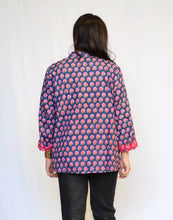 Load image into Gallery viewer, Reversible Cotton Jacket-Navy Red
