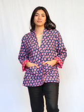 Load image into Gallery viewer, Reversible Cotton Jacket-Navy Red
