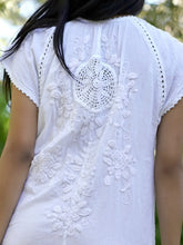 Load image into Gallery viewer, Clementine Crochet Emb. Dress White
