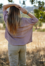 Load image into Gallery viewer, Everly Linen Blouse Dusty Rose
