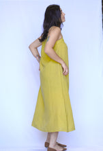 Load image into Gallery viewer, Stripe Sleeveless Dress - Mustard
