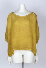 Load image into Gallery viewer, Everly Linen Blouse Mustard
