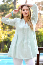 Load image into Gallery viewer, Bianca Linen Tunic Lt. Blue  
