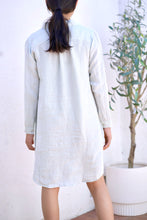 Load image into Gallery viewer, Simone Linen Dress Lt Blue
