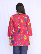 Load image into Gallery viewer, Cotton Tunic-Fuschia
