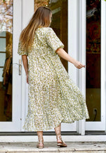 Load image into Gallery viewer, Yasmin Block Printed Maxi Dress-Green
