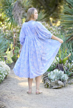 Load image into Gallery viewer, Mylah Midi Dress Block Printed Sky Blue

