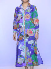 Load image into Gallery viewer, Seraphina Shirt Dress Purple Blue
