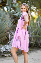 Load image into Gallery viewer, Bella Block Print Short Dress Pink
