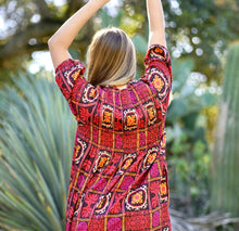 Load image into Gallery viewer, Skye Dress Geo Print Black Red
