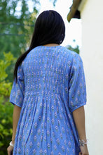 Load image into Gallery viewer, Skye Dress Floral Blue Green
