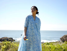 Load image into Gallery viewer, Skye Dress Hand Block Printed Lt. Blue
