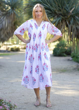 Load image into Gallery viewer, Skye Dress Block Printed White Multi 
