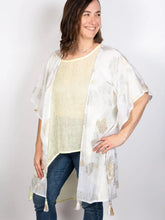 Load image into Gallery viewer, Coral Reef Metallic Kaftan White
