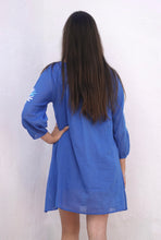 Load image into Gallery viewer, Elana Mini Dress Blue
