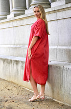 Load image into Gallery viewer, Zoey Solid Dress Red
