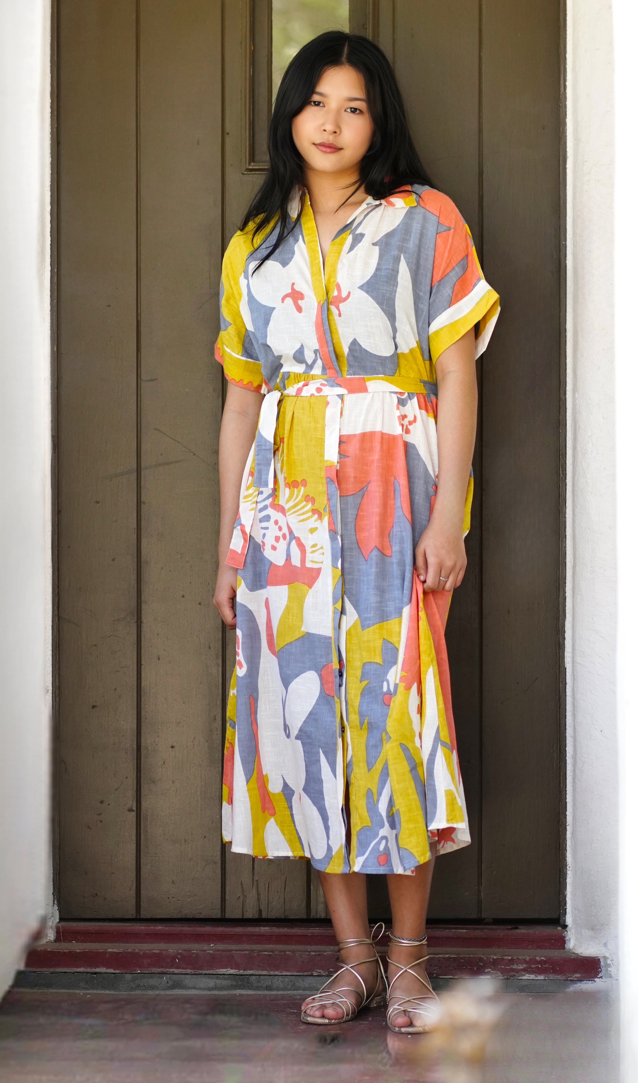 brigitte embroidered midi dress FAITHFULL