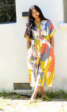 Load image into Gallery viewer, Brigitte Abstract Print Dress Multi
