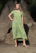 Load image into Gallery viewer, Maeve Maxi Dress Olive Turq
