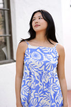 Load image into Gallery viewer, Clara Cotton Dress Blue White
