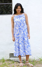 Load image into Gallery viewer, Clara Cotton Dress Blue White
