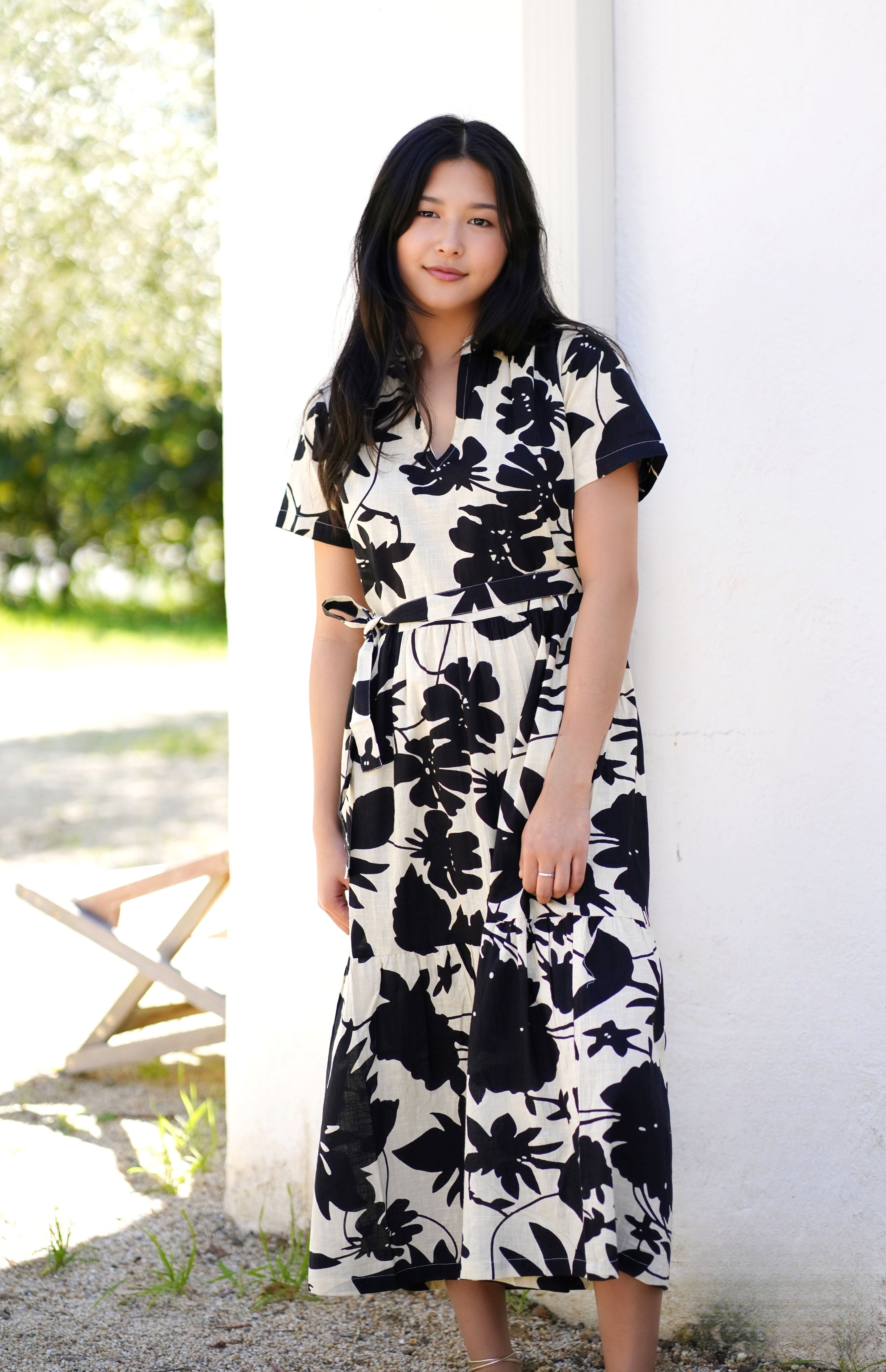 black scrunch dress KIKI and JOJO