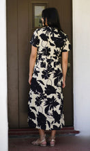 Load image into Gallery viewer, Alice Tie Waist Dress Black Ivory 

