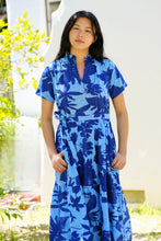Load image into Gallery viewer, Alice Tie Waist Dress Navy Blue
