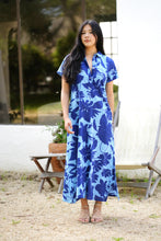 Load image into Gallery viewer, Carrie Cotton Dress Navy
