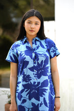 Load image into Gallery viewer, Carrie Cotton Dress Navy
