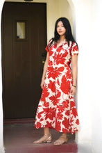 Load image into Gallery viewer, Carrie Cotton Dress Rust Beige
