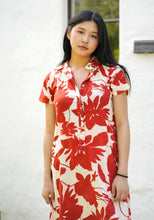 Load image into Gallery viewer, Carrie Cotton Dress Rust Beige
