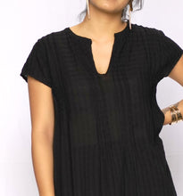 Load image into Gallery viewer, Aya Dobby Dress Black
