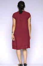 Load image into Gallery viewer, Aya Dobby Dress Maroon
