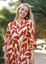 Load image into Gallery viewer, Bailey Tunic Dress Rust Tan
