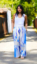 Load image into Gallery viewer, Erin Abstract Print Pants Blue Multi
