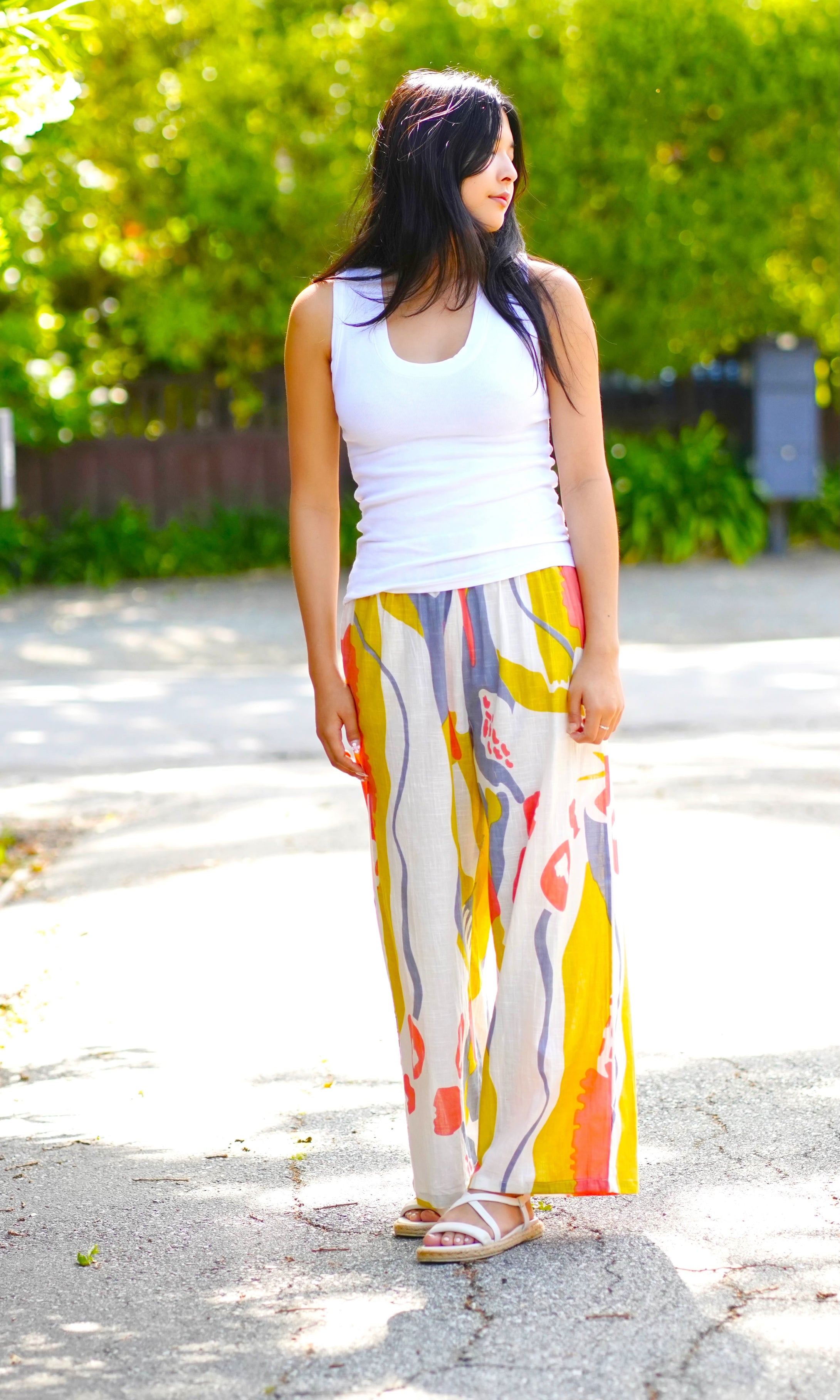 Erin Abstract Print Pants Multi