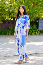 Load image into Gallery viewer, Erin Abstract Print Shirt Blue Multi 
