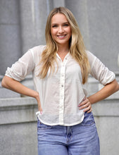 Load image into Gallery viewer, Amalie Solid Cotton Top White
