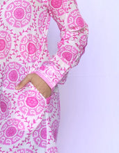 Load image into Gallery viewer, Adriana Long Sleeve Shirt Dress-Hot Pink
