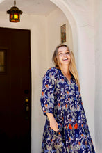 Load image into Gallery viewer, Camby Dress Navy Floral
