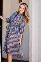 Load image into Gallery viewer, Amani Dress Geometric Black

