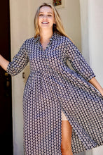 Load image into Gallery viewer, Amani Dress Geometric Black
