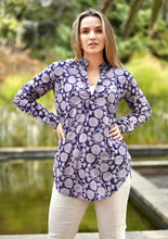 Load image into Gallery viewer, Anoushka Printed Top Navy Grey
