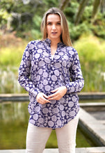 Load image into Gallery viewer, Anoushka Printed Top Navy Grey
