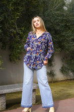 Load image into Gallery viewer, Anoushka Printed Top Navy Floral
